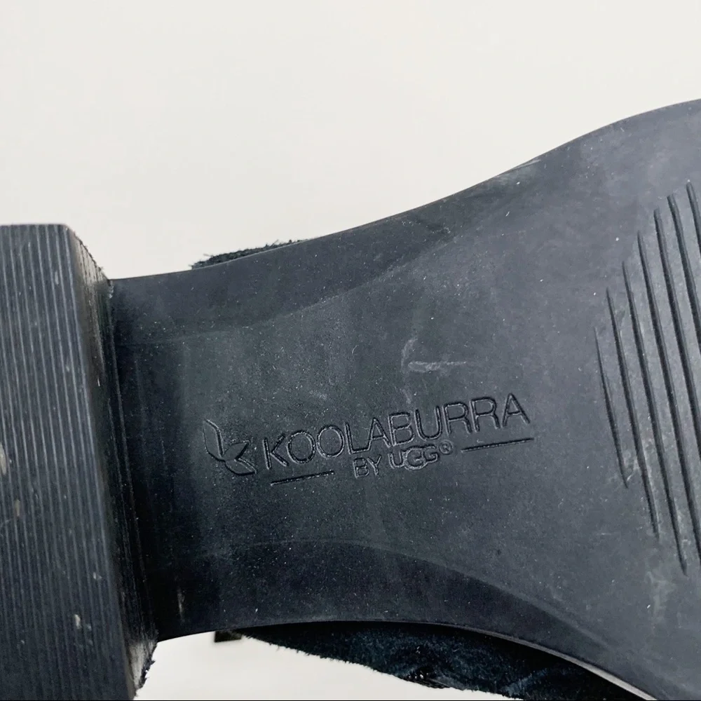 Koolaburra by Ugg Lens Tassle Black Suede Bootie - Picture 5 of 9